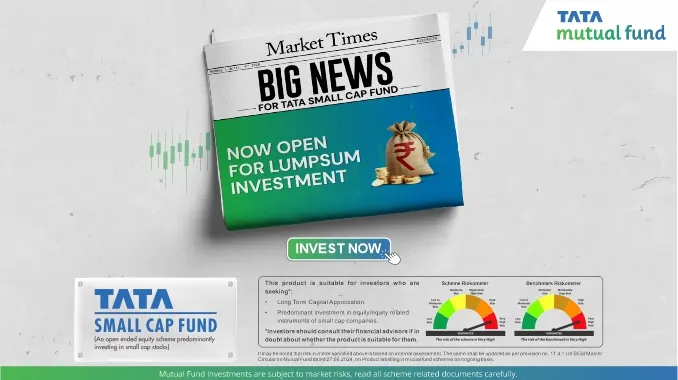 Corporate Portal - Small cap Fund Tata Small Cap Fund web banner April 2026