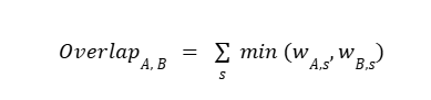pairwise overlap finding formula