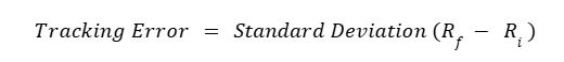 tracking error in index fund formula