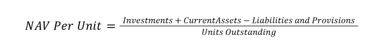 nav per unit formula